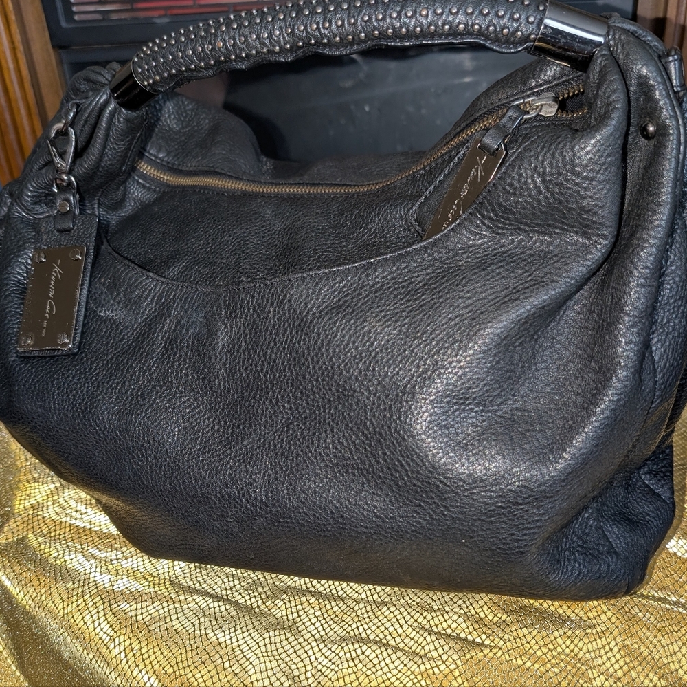 Kenneth Cole New York Black Leather Bag